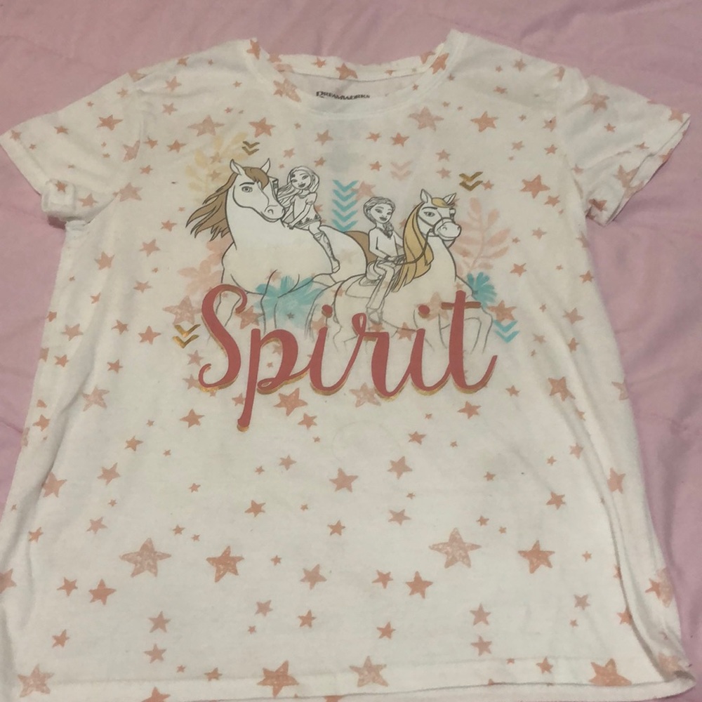 Girls Spirit Free Riding show loose short sleeve